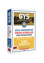 Yargı Yayınları - Yargı Yayınları Dicle Üniversitesi GYS Konu Özetli Açıklamalı Soru Bankası