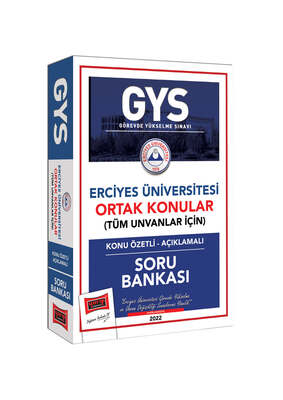 Yargı Yayınları Erciyes Üniversitesi GYS Konu Özetli Açıklamalı Soru Bankası - 1