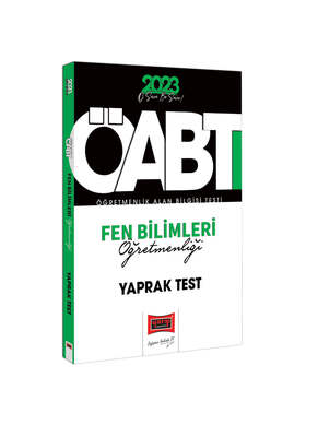 Yargı Yayınları 2023 KPSS ÖABT Fen Bilimleri Öğretmenliği Çek Kopart Yaprak Test - 1