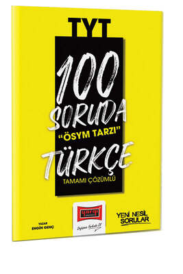 Yargı Yayınları 2023 100 Soruda ÖSYM Tarzı TYT Türkçe Tamamı Çözümlü Soru Bankası - 1