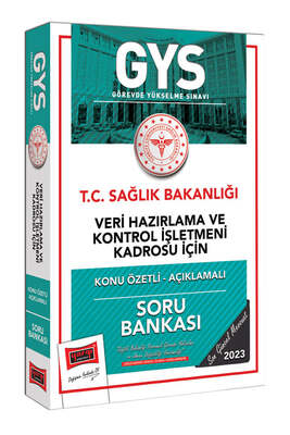 Yargı Yayınları 2023 Sağlık Bakanlığı Veri Hazırlama ve Kontrol İşletmeni Kadrosu İçin Konu Özetli Açıklamalı Soru Bankası - 1