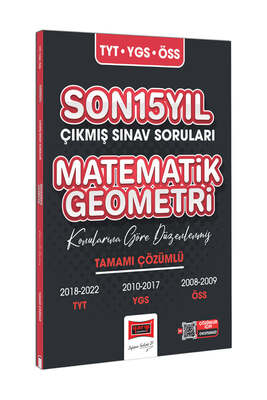 Yargı Yayınları TYT-YGS-ÖSS Son Matematik-Geometri Tamamı Çözümlü Son 15 Yıl Çıkmış Sınav Soruları (Konularına Göre Düzenlenmiş) - 1