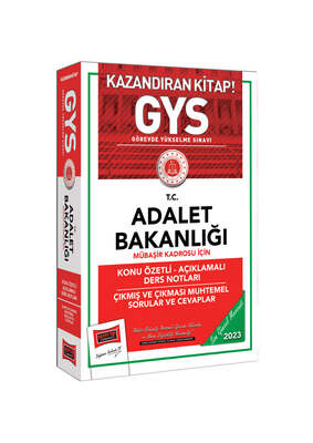 Yargı Yayınları 2023 Adalet Bakanlığı Mübaşir Kadrosu İçin Konu Özetli Açıklamalı Ders Notları Çıkmış ve Çıkması Muhtemel Sorular ve Cevaplar - 1