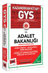 Yargı Yayınları - Yargı Yayınları 2023 Adalet Bakanlığı GYS Memur Kadrosu İçin Konu Özetli Açıklamalı Ders Notları Çıkması Muhtemel Sorular ve Cevaplar