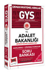 Yargı Yayınları - Yargı Yayınları 2023 GYS Adalet Bakanlığı GYS Şef (Bilgi İşlem) Kadrosu İçin Açıklamalı Soru Bankası