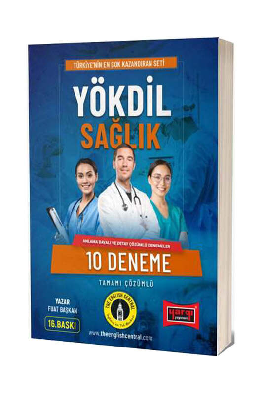Yargı Yayınları YÖKDİL Sağlık Tamamı Çözümlü 10 Deneme (16.Baskı)
