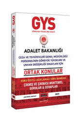 Yargı Yayınları - Yargı Yayınları 2023 Adalet Bakanlığı Ceza ve Tevkifevleri Genel Müdürlüğü Personeli İçin Unvan Değişikliği Sınavlarına Yönelik Ortak Konular Konu Özetli Soru Bankası