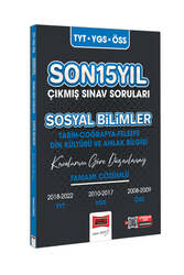 Yargı Yayınları - Yargı Yayınları 2023 TYT YGS ÖSS Sosyal Bilimler (Tarih-Coğrafya-Felsefe-Din Kültürü ve Ahlak Bilgisi) Son 15 Yıl Çıkmış Sınav Soruları