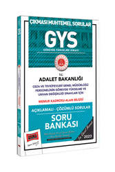 Yargı Yayınları - Yargı Yayınları 2023 Adalet Bakanlığı Ceza ve Tevkifevleri Genel Müdürlüğü Personeli Memur Kadrosu Alan Bilgisi İçin Görevde Yükselme ve Değişikliği Sınavlarına Yönelik Açıklamalı Soru Bankası