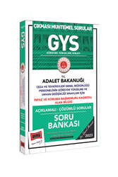 Yargı Yayınları - Yargı Yayınları 2023 Adalet Bakanlığı GYS Ceza ve Tevkifevleri Genel Müdürlüğü İnfaz ve Koruma Başmemuru Kadrosu Alan Bilgisi İçin Açıklamalı Soru Bankası