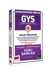 Yargı Yayınları - Yargı Yayınları 2023 Adalet Bakanlığı Ceza ve Tevkifevleri Genel Müdürlüğü İdare Memuru Kadrosu Alan Bilgisi İçin Açıklamalı Soru Bankası