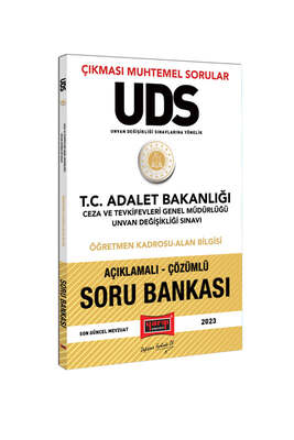 Yargı Yayınları 2023 Adalet Bakanlığı Ceza ve Tevkifevleri Genel Müdürlüğü Unvan Değişikliği Sınavı Öğretmen Kadrosu - Alan Bilgisi Açıklamalı Soru Bankası - 1