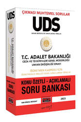 Yargı Yayınları - Yargı Yayınları 2023 Adalet Bakanlığı Ceza ve Tevkifevleri Genel Müdürlüğü UDS Öğretmen Kadrosu İçin Öğretmenlik Mesleği Genel Konulara Yönelik Konu Özetli Açıklamalı Soru Bankası