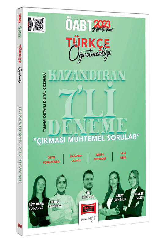 Yargı Yayınları 2023 ÖABT Türkçe Öğretmenliği Kazandıran Tamamı Çözümlü 7 Deneme