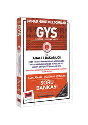 Yargı Yayınları - Yargı Yayınları 2023 Adalet Bakanlığı Ceza Tevkifevleri Genel Müdürlüğü GYS ve Unvan Değişikliği Sınavları İçin Denetimli Serbestlik Müdür Yardımcılığı Kadrosu Alan Bilgisi Sınavı İçin Açıklamalı Soru Bankası