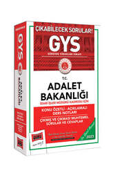 Yargı Yayınları - Yargı Yayınları 2023 Adalet Bakanlığı GYS İdari İşler Müdürü Kadrosu İçin Konu Özetli Açıklamalı Ders Notları Çıkmış ve Çıkması Muhtemel Sorular ve Cevaplar