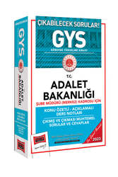 Yargı Yayınları - Yargı Yayınları 2023 Adalet Bakanlığı GYS Şube Müdürü (Merkez) Kadrosu İçin Konu Özetli Ders Notları ve Soru Bankası