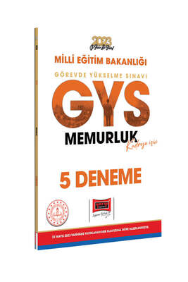 Yargı Yayınları 2023 Milli Eğitim Bakanlığı GYS Memurluk Kadrosu İçin 5 Deneme - 1