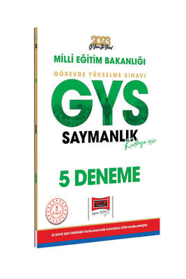 Yargı Yayınları 2023 Milli Eğitim Bakanlığı GYS Saymanlık Kadrosu İçin 5 Deneme - 1