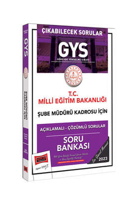 Yargı Yayınları 2023 Milli Eğitim Bakanlığı Çıkabilecek Sorular GYS Şube Müdürü Kadrosu İçin Açıklamalı Çözümlü Soru Bankası - 1