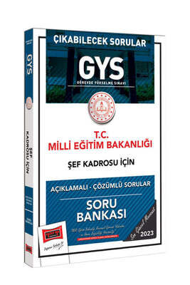 Yargı Yayınları 2023 Milli Eğitim Bakanlığı Şef Kadrosu İçin Açıklamalı Çözümlü Soru Bankası - 1