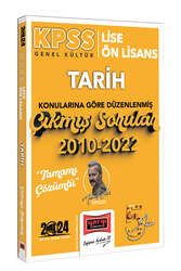 Yargı Yayınları 2024 KPSS Lise Ön Lisans Genel Kültür Tarih Konularına Göre Düzenlenmiş 2010-2022 Tamamı Çözümlü Çıkmış Sorular - Yargı Yayınları
