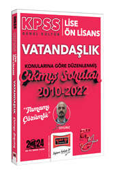 Yargı Yayınları 2024 KPSS Lise Ön Lisans Genel Kültür Vatandaşlık Konularına Göre Düzenlenmiş 2010-2022 Tamamı Çözümlü Çıkmış Sorular - Yargı Yayınları