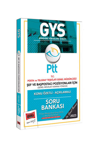 Yargı Yayınları 2023 PTT GYS Şef ve Başpostacı Pozisyonları İçin Genel Mevzuat Kısmına Yönelik Konu Özetli Açıklamalı Soru Bankası - 1