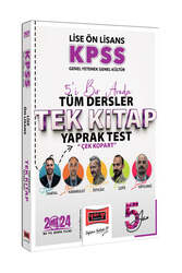 Yargı Yayınları 2024 KPSS Lise Ön Lisans GK-GY 5Yüz Ekibi Tüm Dersler Çek Kopart Yaprak Test - Yargı Yayınları
