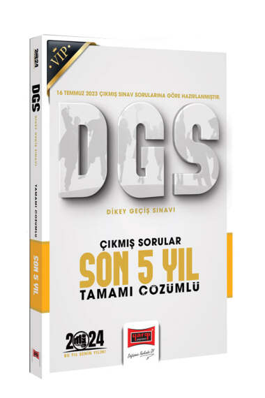 Yargı Yayınları 2024 DGS Çıkmış Sorular Tamamı Çözümlü Son 5 Yıl (16 Temmuz 2023 Sınavı Dahil) - 1