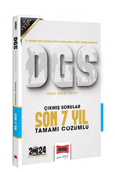 Yargı Yayınları 2024 DGS Çıkmış Sorular Tamamı Çözümlü Son 7 Yıl (16 Temmuz 2023 Sınavı Dahil) - 1
