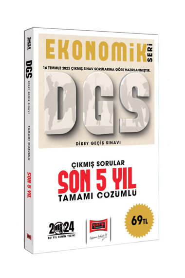 Yargı Yayınları 2024 DGS Ekonomik Seri Çıkmış Sorular Tamamı Çözümlü Son 5 Yıl (16 Temmuz 2023 Sınavı Dahil) - 1