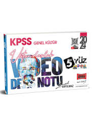 Yargı Yayınları 2024 KPSS Genel Kültür 5Yüz Vatandaşlık Video Ders Notları - Yargı Yayınları