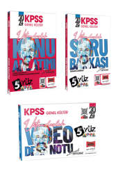 Yargı Yayınları 2024 KPSS Genel Kültür 5Yüz Vatandaşlık Konu-Soru-Video Ders Notları Seti - Yargı Yayınları