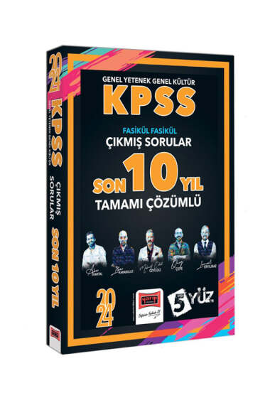 Yargı Yayınları 2024 KPSS 5Yüz GK-GY Çözümlü Fasikül Fasikül Çıkmış Sorular Son 10 Yıl - 1