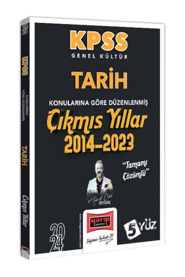 Yargı Yayınları 2024 KPSS Genel Kültür Tarih Konularına Göre Düzenlenmiş Tamamı Çözümlü Çıkmış Yıllar (2014-2023) - 1