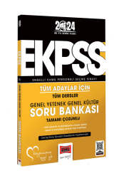Yargı Yayınları 2024 Ekpss Tüm Adaylar İçin Genel Yetenek Genel Kültür Tüm Dersler Tamamı Çözümlü Soru Bankası - Yargı Yayınları