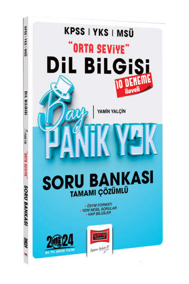 Yargı Yayınları 2024 KPSS YKS MSÜ Bay Panik Yok Dil Bilgisi Orta Seviye Tamamı Çözümlü Soru Bankası - 1