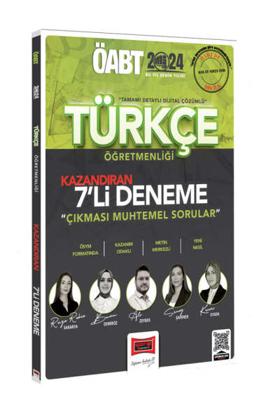 Yargı Yayınları 2024 ÖABT Türkçe Öğretmenliği Kazandıran 7 Deneme - 1
