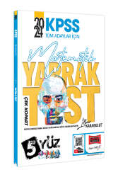 Yargı Yayınları 2024 KPSS Tüm Adaylar İçin 5Yüz Matematik Çek Kopart Yaprak Test - Yargı Yayınları