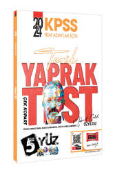 Yargı Yayınları 2024 KPSS Tüm Adaylar İçin 5Yüz Tarih Çek Kopart Yaprak Test - Yargı Yayınları