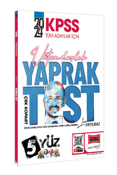 Yargı Yayınları 2024 KPSS Tüm Adaylar İçin 5Yüz Vatandaşlık Çek Kopart Yaprak Test - 1