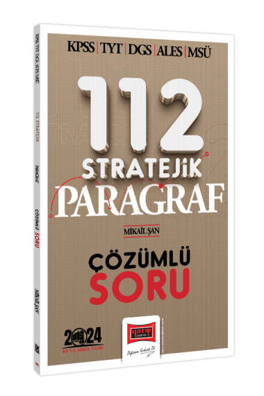 Yargı Yayınları 2024 112 Stratejik Paragraf Soru Bankası (Mikail Şan) - 1