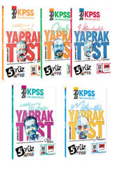 Yargı Yayınları 2024 KPSS Tüm Adaylar İçin 5Yüz GK-GY Tüm Dersler Yaprak Test Seti - Yargı Yayınları