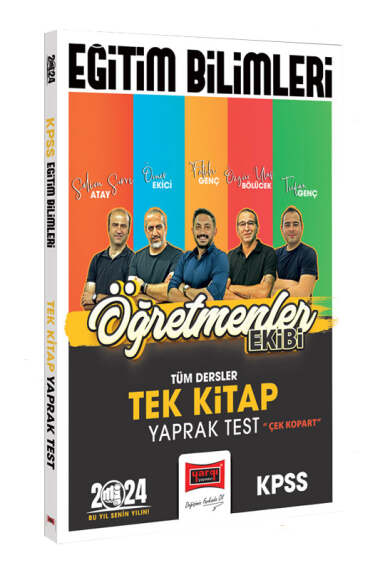 Yargı Yayınları 2024 KPSS Eğitim Bilimleri Öğretmenler Ekibi Tek Kitap Tüm Dersler Yaprak Test - 1