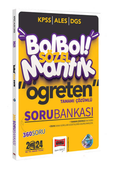 Yargı Yayınları 2024 KPSS ALES DGS Bol Bol Öğreten Sözel Mantık Tamamı Çözümlü 360 Soru Bankası - 1