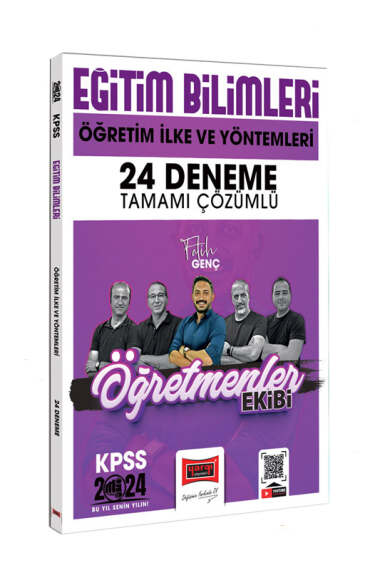 Yargı Yayınları 2024 KPSS Eğitim Bilimleri Öğretmenler Ekibi Öğretim İlke ve Yöntemleri Tamamı Çözümlü 24 Deneme - 1