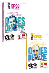 Yargı Yayınları 2024 KPSS 5Yüz Ekibi Genel Yetenek (Türkçe-Matematik) Tamamı Çözümlü 15 Deneme Seti - Yargı Yayınları