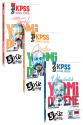 Yargı Yayınları 2024 KPSS 5Yüz Ekibi Genel Kültür Tamamı Çözümlü Deneme Seti - Yargı Yayınları