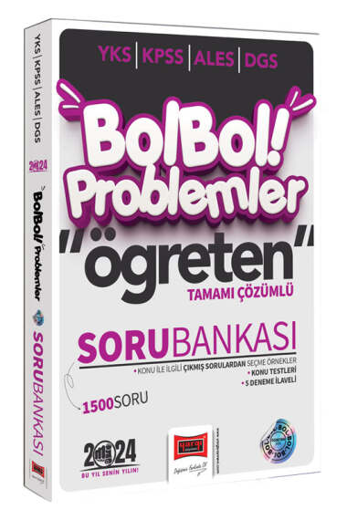 Yargı Yayınları 2024 KPSS ALES DGS YKS Bol Bol Öğreten Problemler Tamamı Çözümlü 1500 Soru Bankası (5 Deneme İlaveli) - 1